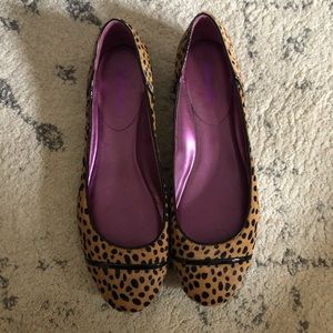 Coach leopard print ballet flats